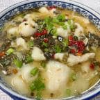 Best Fish Filet with Clear Noodle in Szechuan Pickle Soup 酸菜鱼 in West Lafayette, IN